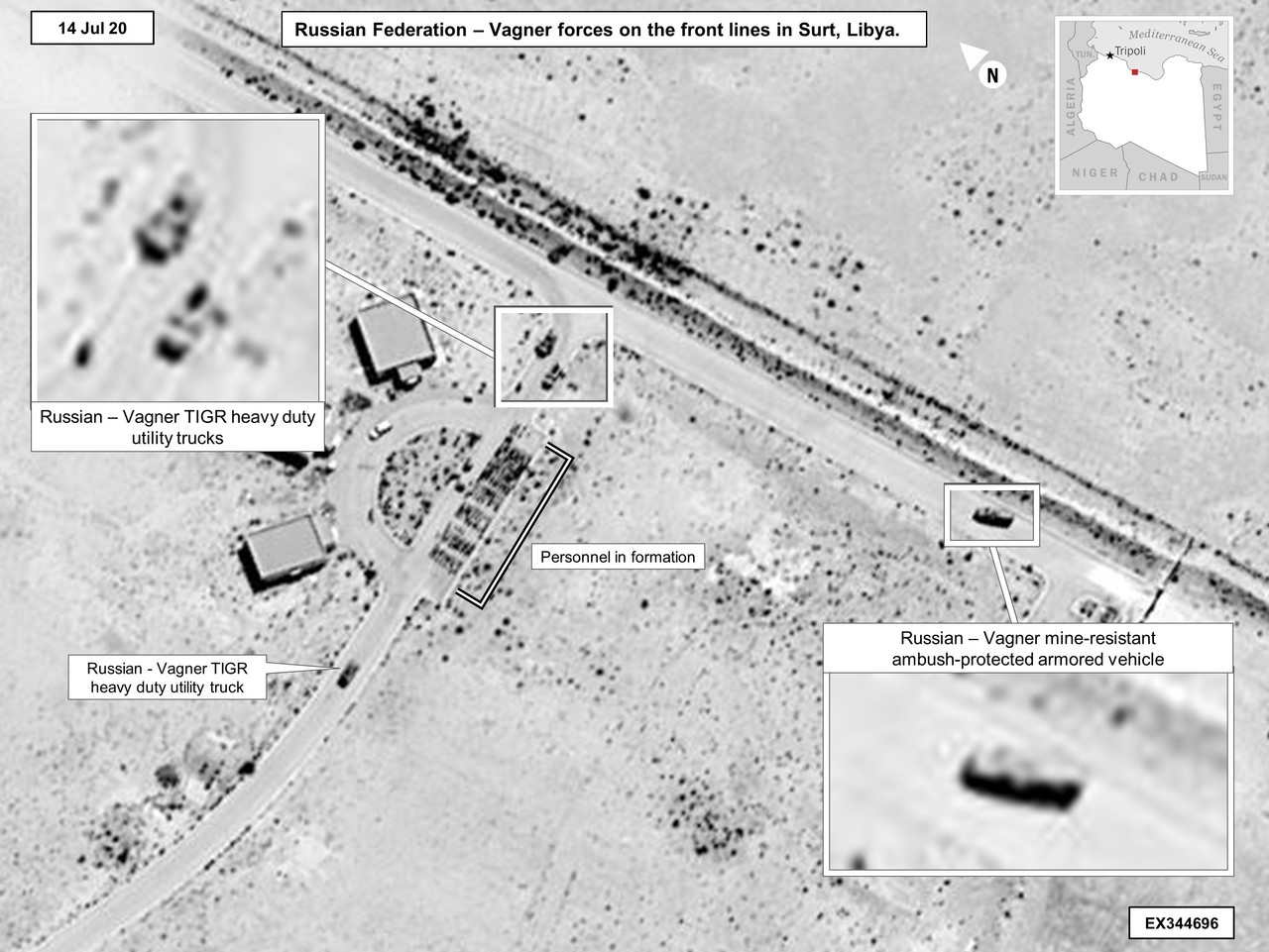 Pentagon Imagery Shows Russia, Wagner Group Continue Military in Libya