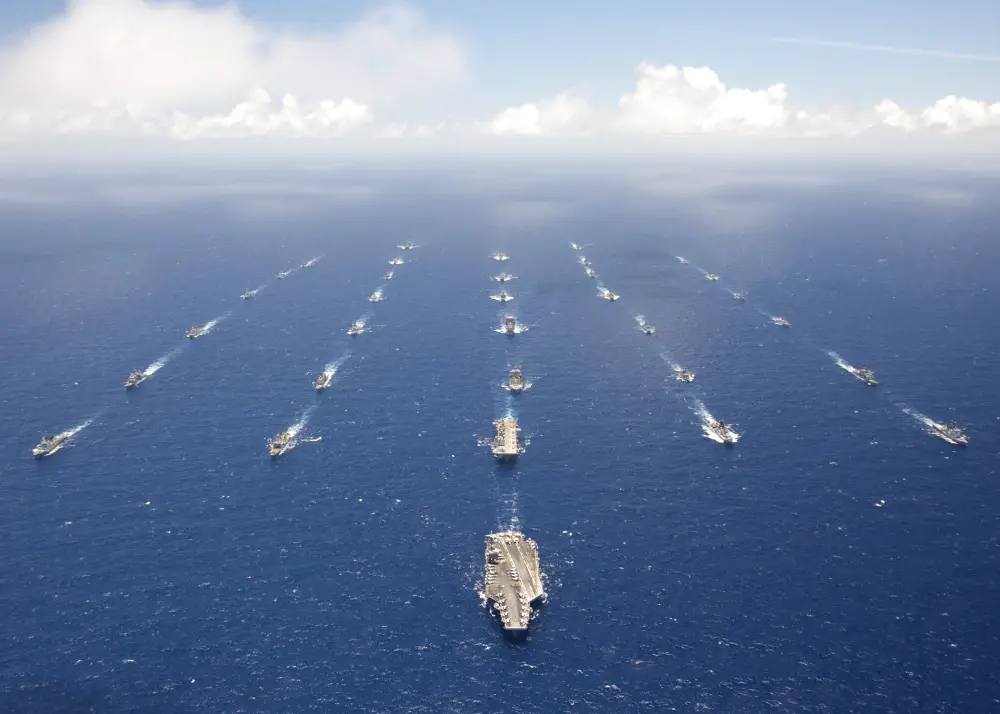 Ships and submarines participating in Rim of the Pacific (RIMPAC) exercise