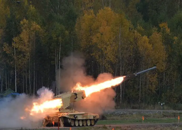 Rostec Demonstrated TOS-1A Heavy Flamethrower Capabilities to Foreign Customers