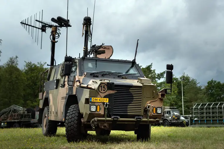 Royal Netherlands Army Thales Bushmaster Electronic Warfare Vehicle