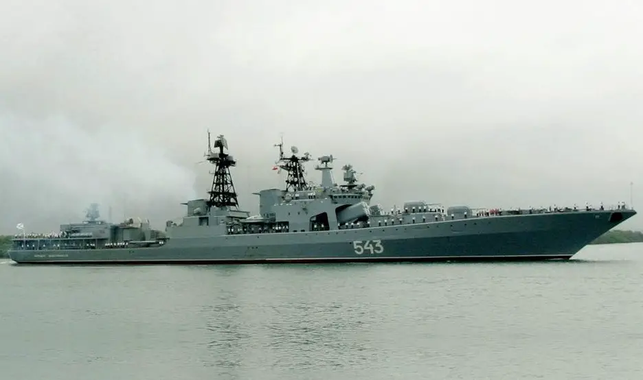 Russian Navy Destroyer Marshal Shaposhnikov