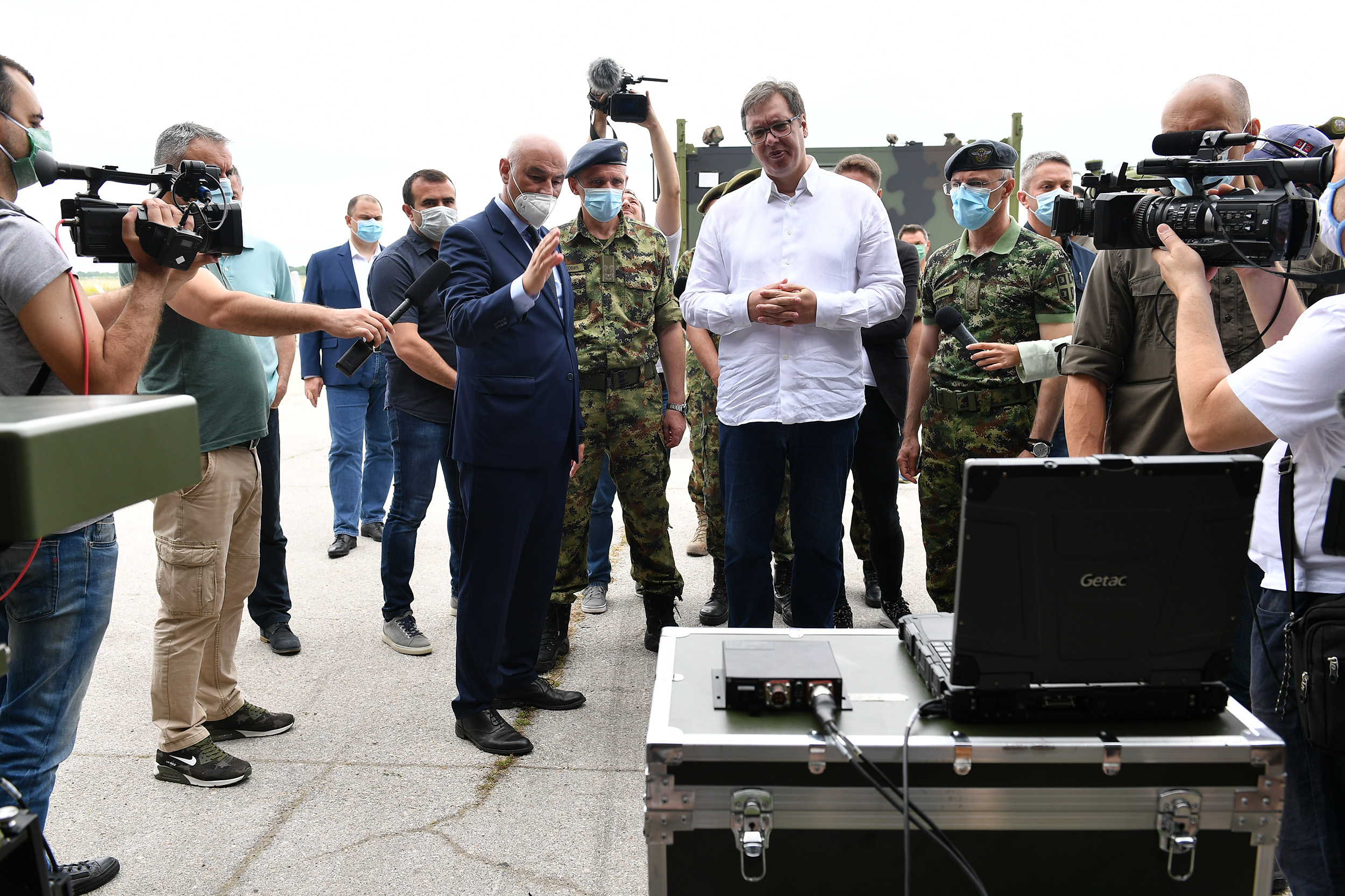 President of the Republic and Supreme Commander of the Serbian Armed Forces Attended Presentation of New Unmanned Aerial Vehicles of the Serbian Armed Forces CH-92Ð