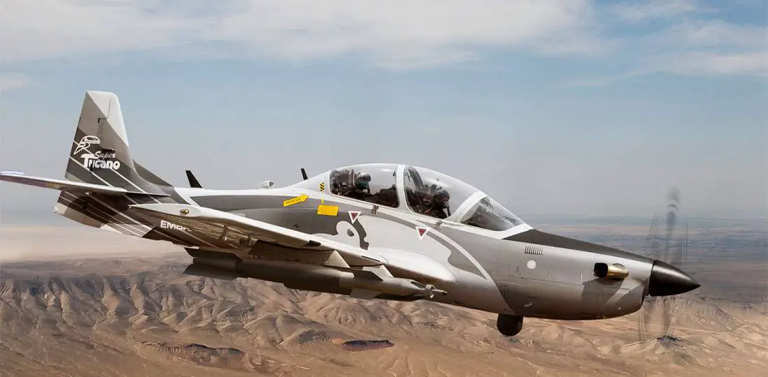 Embraer EMB 314 Super Tucano Turboprop Close-air Support Aircraft