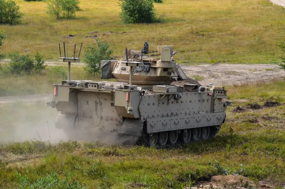 US Army GVSC and NGCV CFT Conducting Robotic Combat Vehicle Soldier Operational Experiment