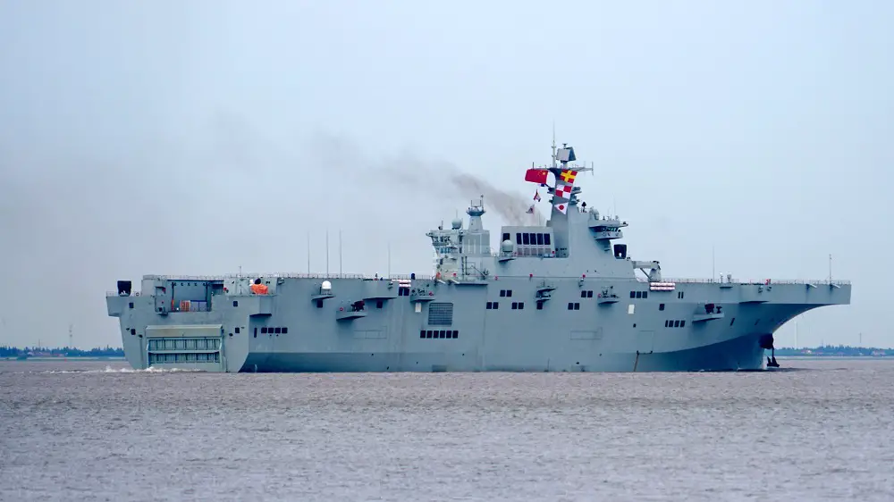 China's First Amphibious Assault Ship Completes 18-Day Sea Trial