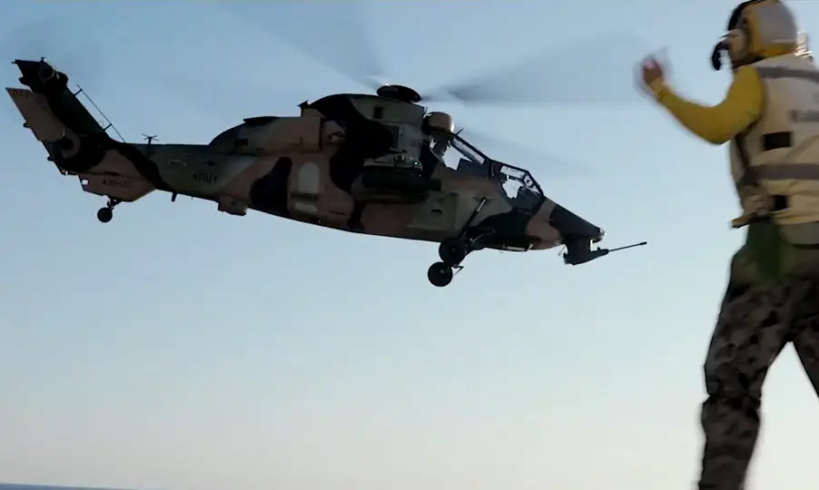 Australian Army 1st Aviation Regiment Eurocopter Tiger Attack Helicopter