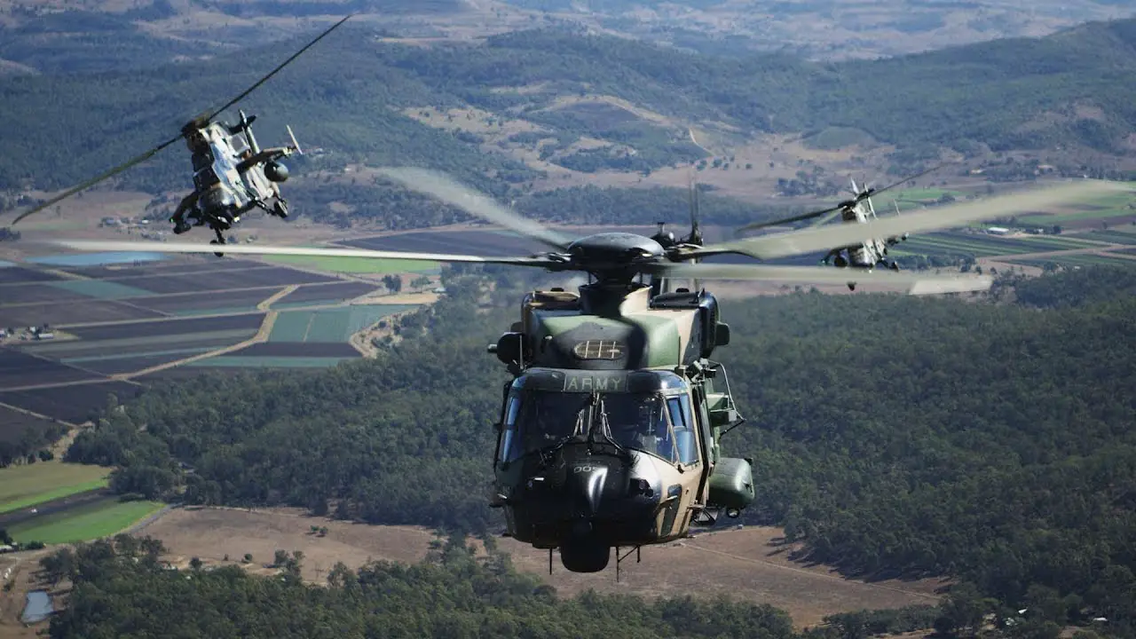 Australian Army ARH Tiger and MRH Taipan Helicopters