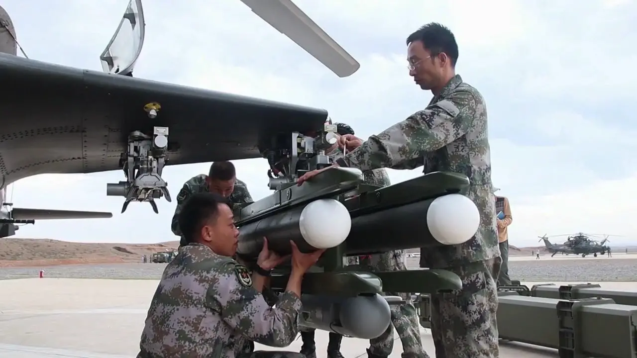 Chinese Z-10A Attack Helicopter Tests New Anti-Tank Guided Missile