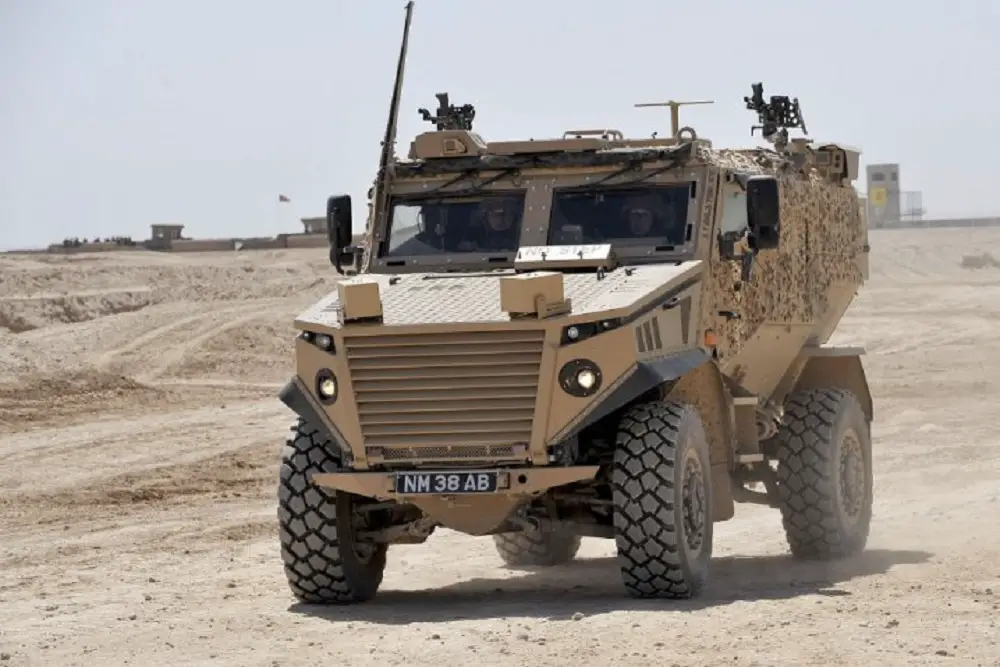 General Dynamics Land Systemsâ€“UK Foxhound LPPV with a hybrid electric drive for trials purposes.