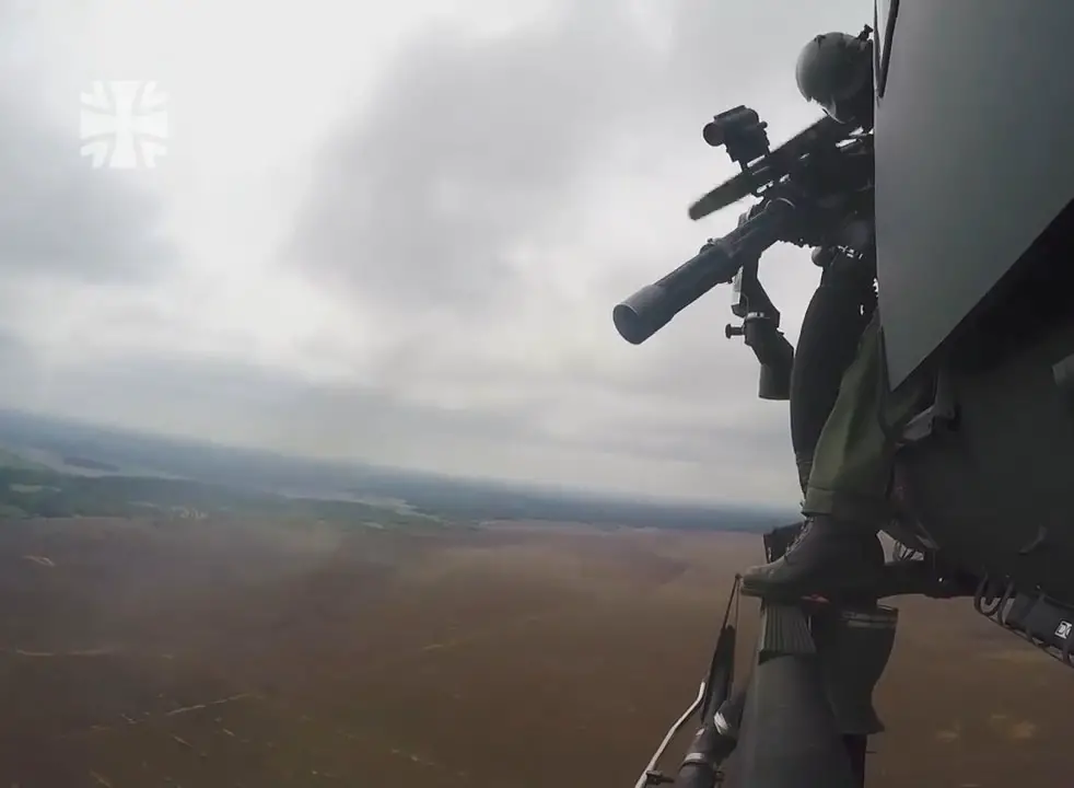 German Air Force Helicopter Wing 64 MG6 Minigun