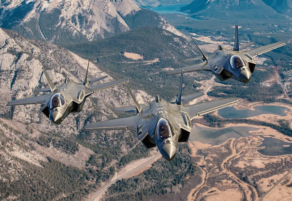 Lockheed Martin F-35 Lightning II stealth multirole fighters