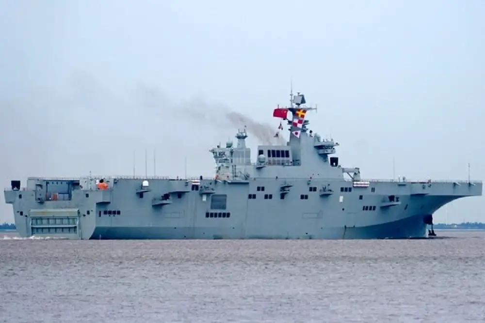 Maiden Voyage for China's PLA Navy Type 075 Amphibious Assault Ship