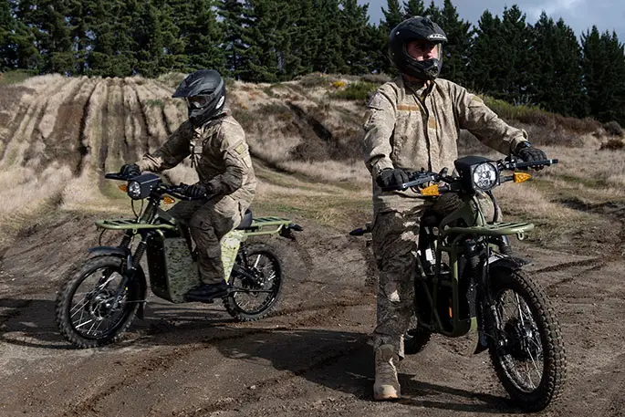 New Zealand Defence Force Tests UBCO 2X2 Electric Motorcycle