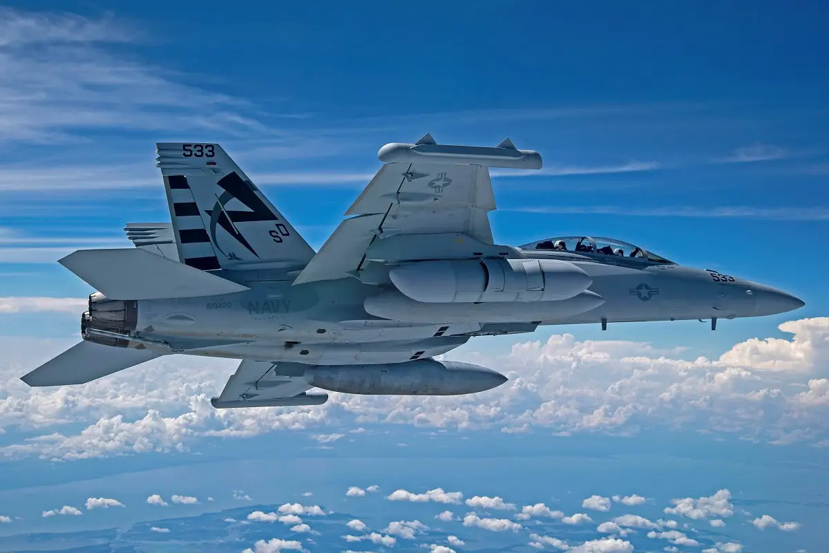 Next-Gen Jammer Mid-Band Pod Takes First Flight on EA-18G Growler