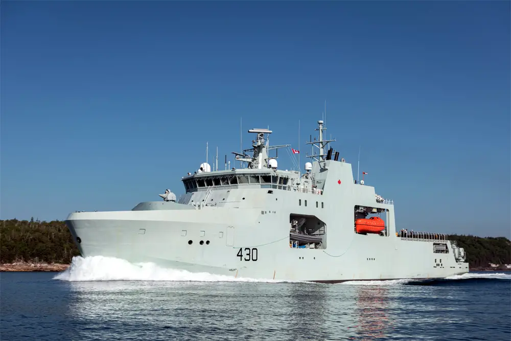 Royal Canadian Navy Receives HMCS Harry DeWolf Arctic and Offshore Patrol Ship