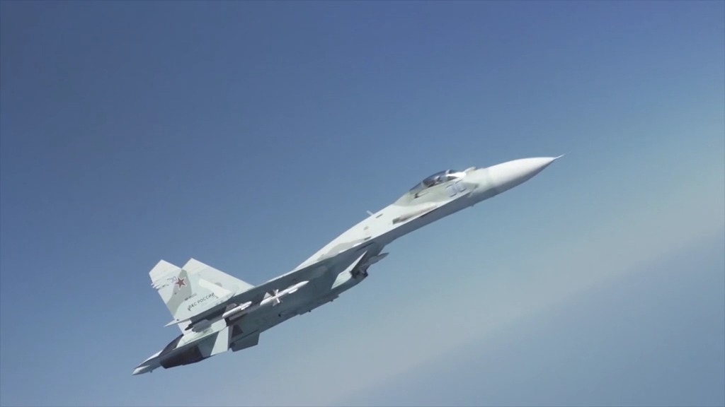 Unsafe Intercept of US B-52 Bomber by Russian Su-27 Flanker Over the Black Sea