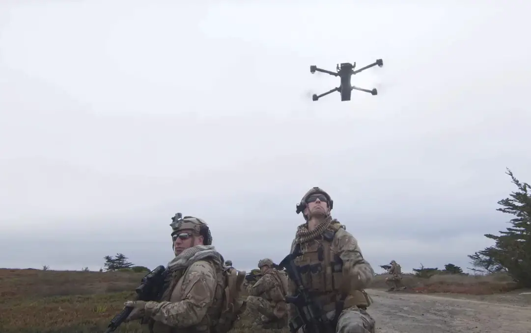 The Skydio small unmanned aerial system.