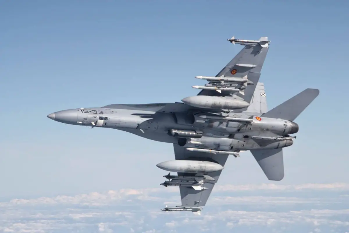 Spanish Air Force F/A-18 Hornet Multirole Fighter