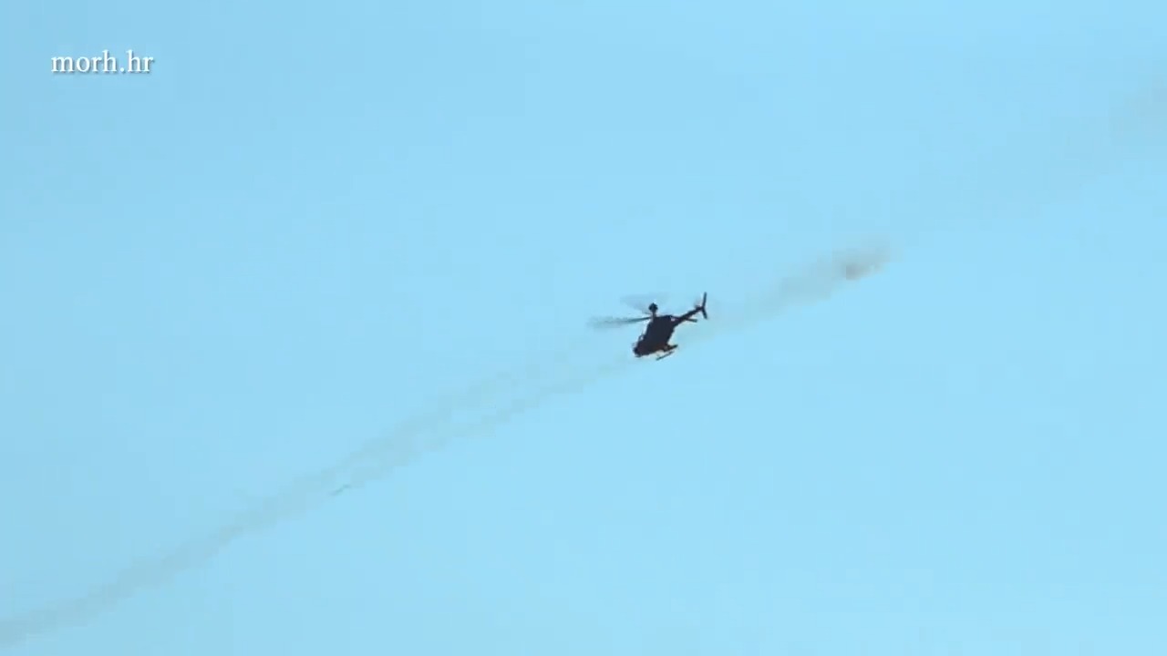 Croatian Air Force Conducts Live Firing from OH-58D Kiowa Warrior Armed Reconnaissance Helicopters