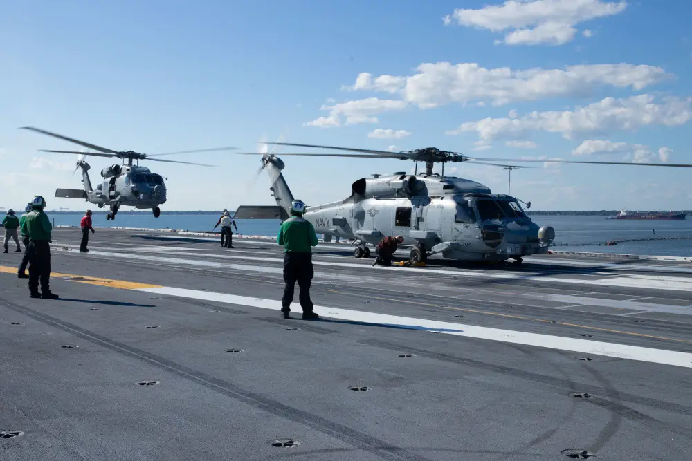 MH-60R Sea Hawks attached to the â€œSpartans