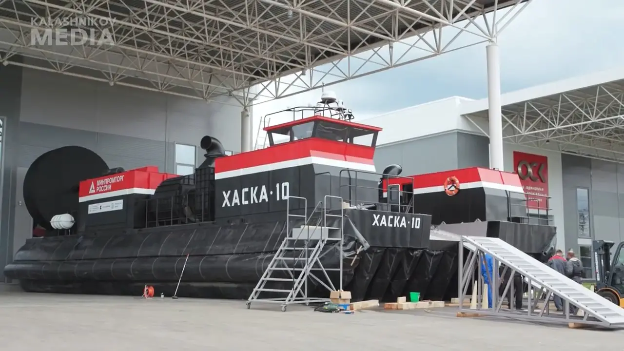 Kalashnikov Unveils Air Cushion Ship Haska-10