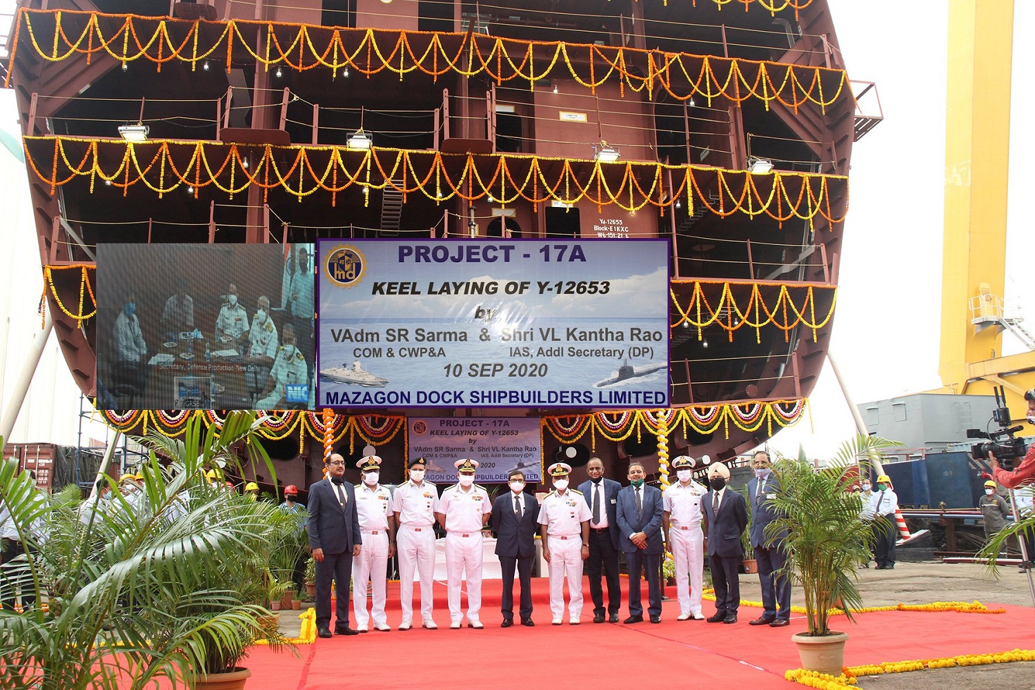 Keel Laid for Third Indian Navy Project 17A Stealth Frigate