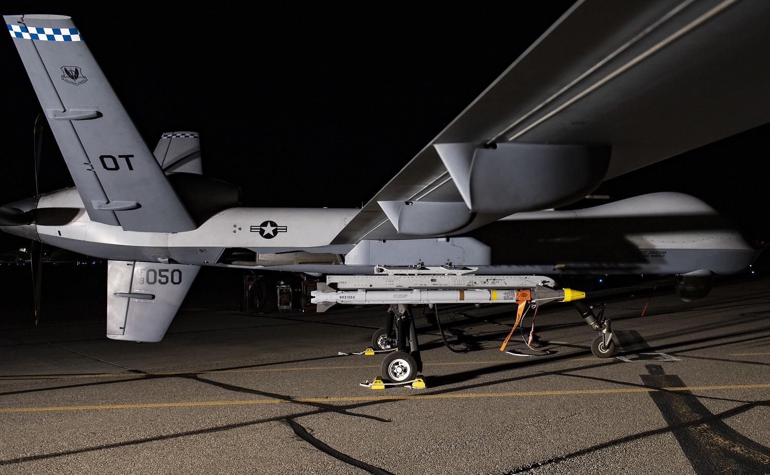 In the test, the MQ-9 successfully employed a live air-to-air AIM-9X Block 2 missile against a target BQM-167 drone simulating a cruise missile. 