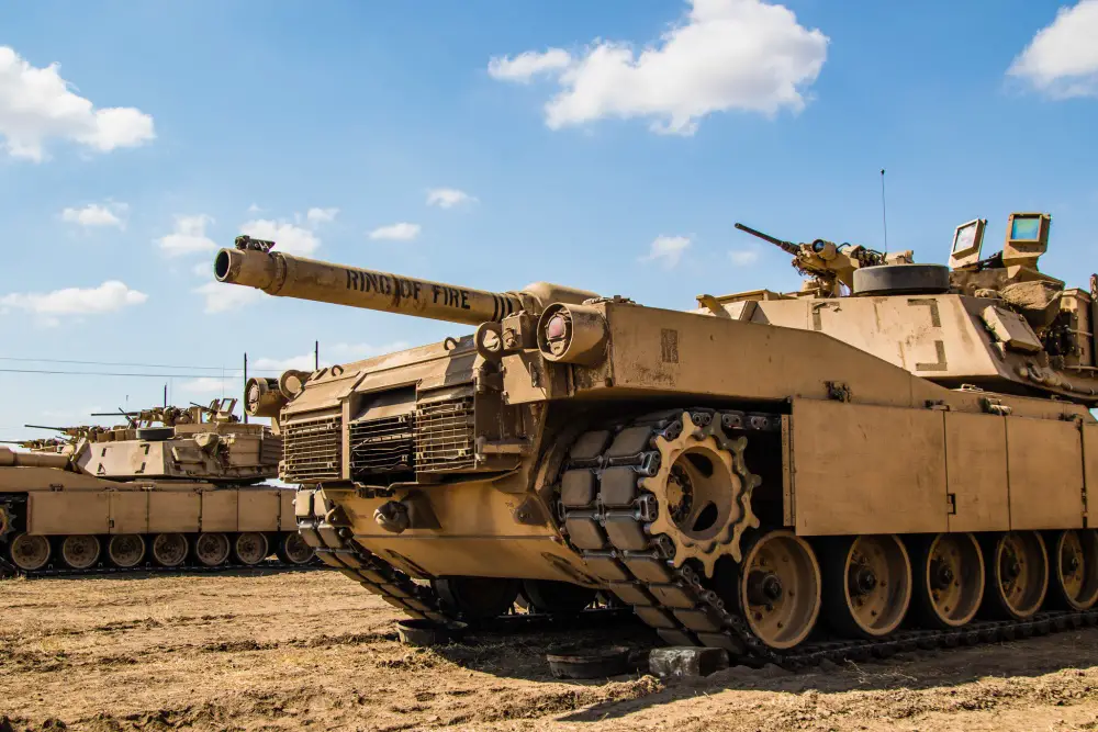 US Army 3rd ID M-1 Abrams Tank Live-fire Exercise