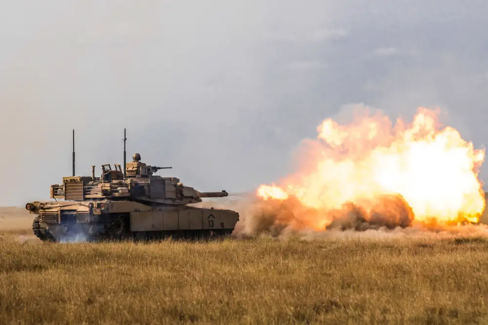 US Army 3rd ID M-1 Abrams Tank Live-fire Exercise