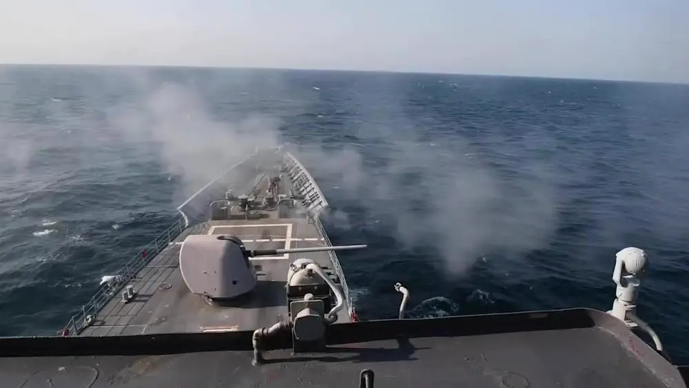 USS Princeton Live Fire Exercise in the Persian Gulf