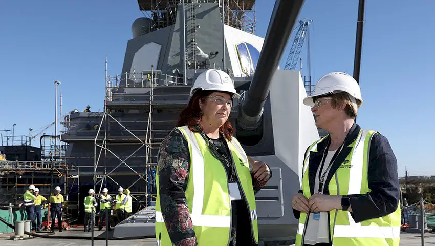 Defence/Linda Reynolds (right) and Melissa Price at Osborne