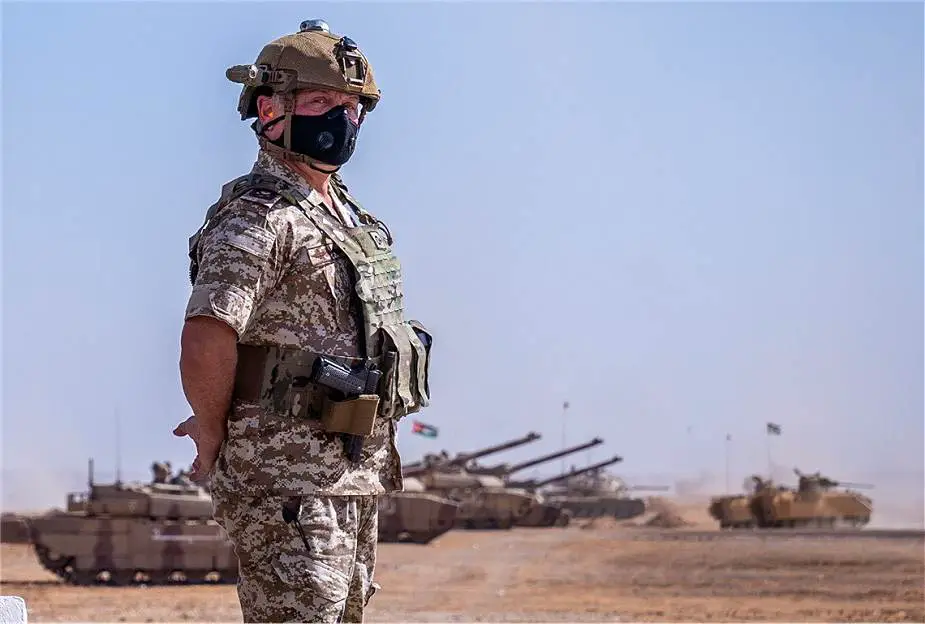 Jordan Army Deploys for the First Time Leclerc Tanks During Military Exercise