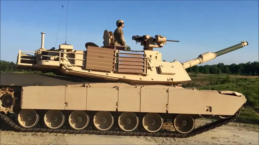 U.S. Army M1V3 Abrams Main Battle Tank with PROTECTOR Low Profile