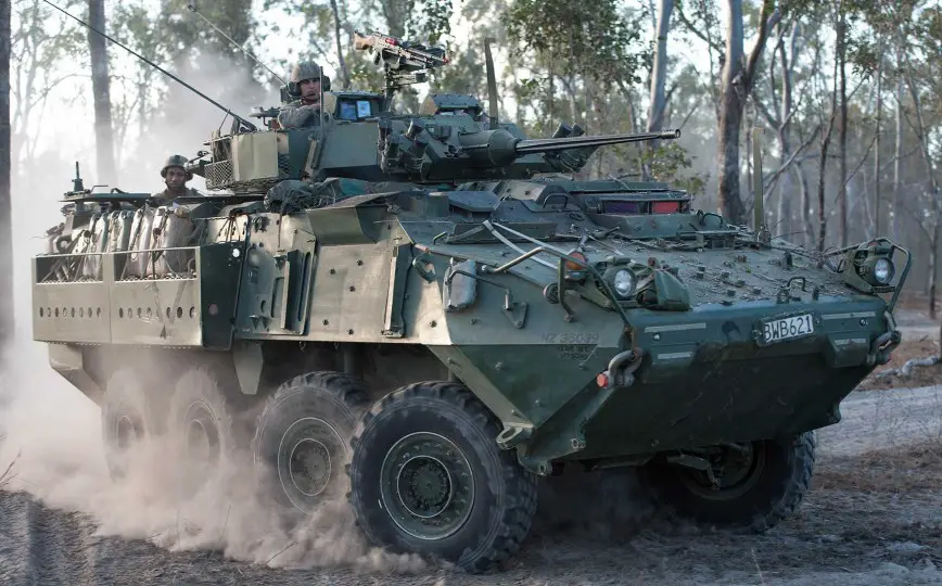 New Zealand Army NZLAV 8x8 Light Armored Vehicle