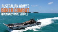 Australian Armyâ€™s Boxer Combat Reconnaissance Vehicle Takes on the Beach