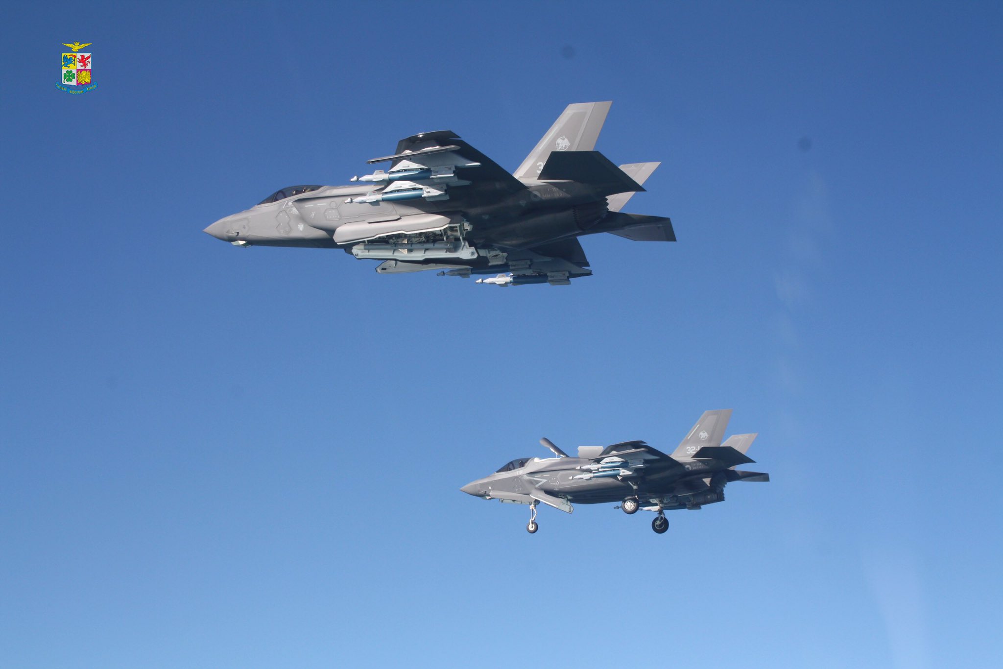 Italian Air Force F-35A and F-35B Flown in 
