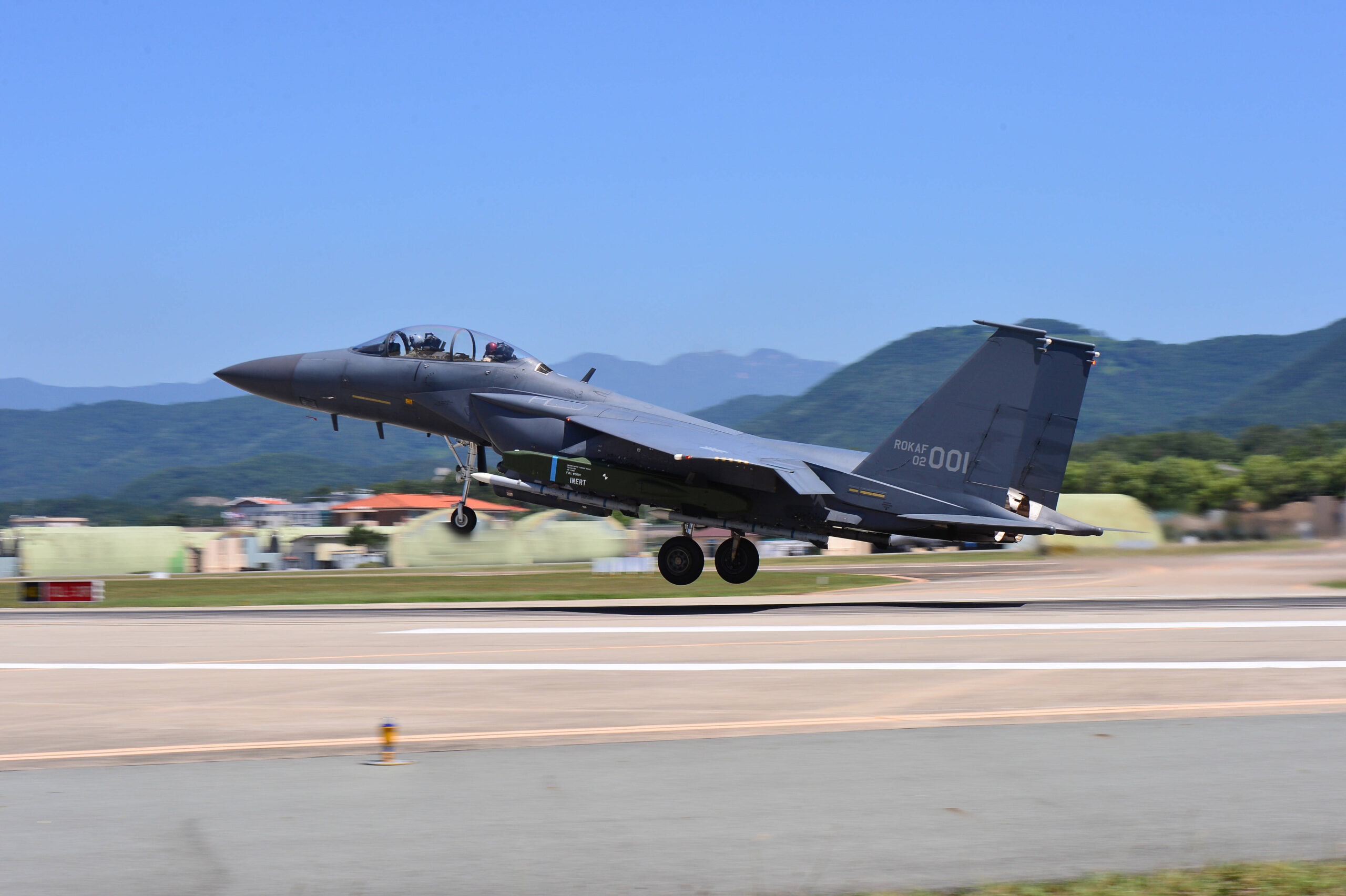 ROKAF F-15K Slam Eagle armed with KEPD 350