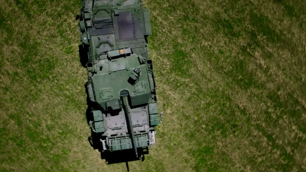 Stryker A1 Double V hull infantry carrier vehicle fitted with Samson 30mm Medium Caliber Weapon System (MCWS)