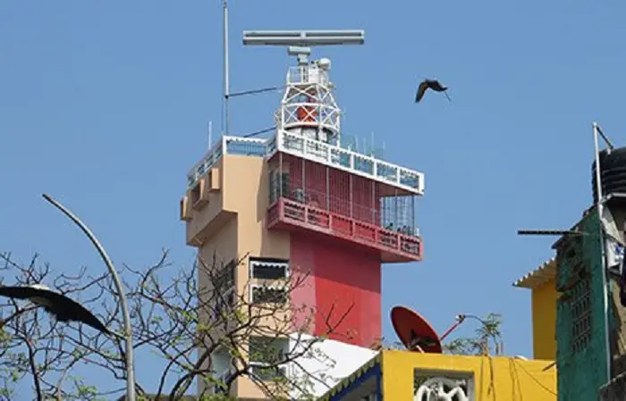 Terma radar installed on Chennai lighthouse as part of Phase I in 2012