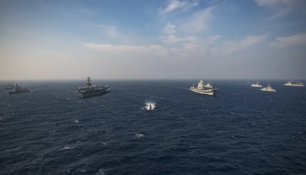 US Navy Nimitz Strike Group Concludes Malabar 2020 with Australia, India and Japan