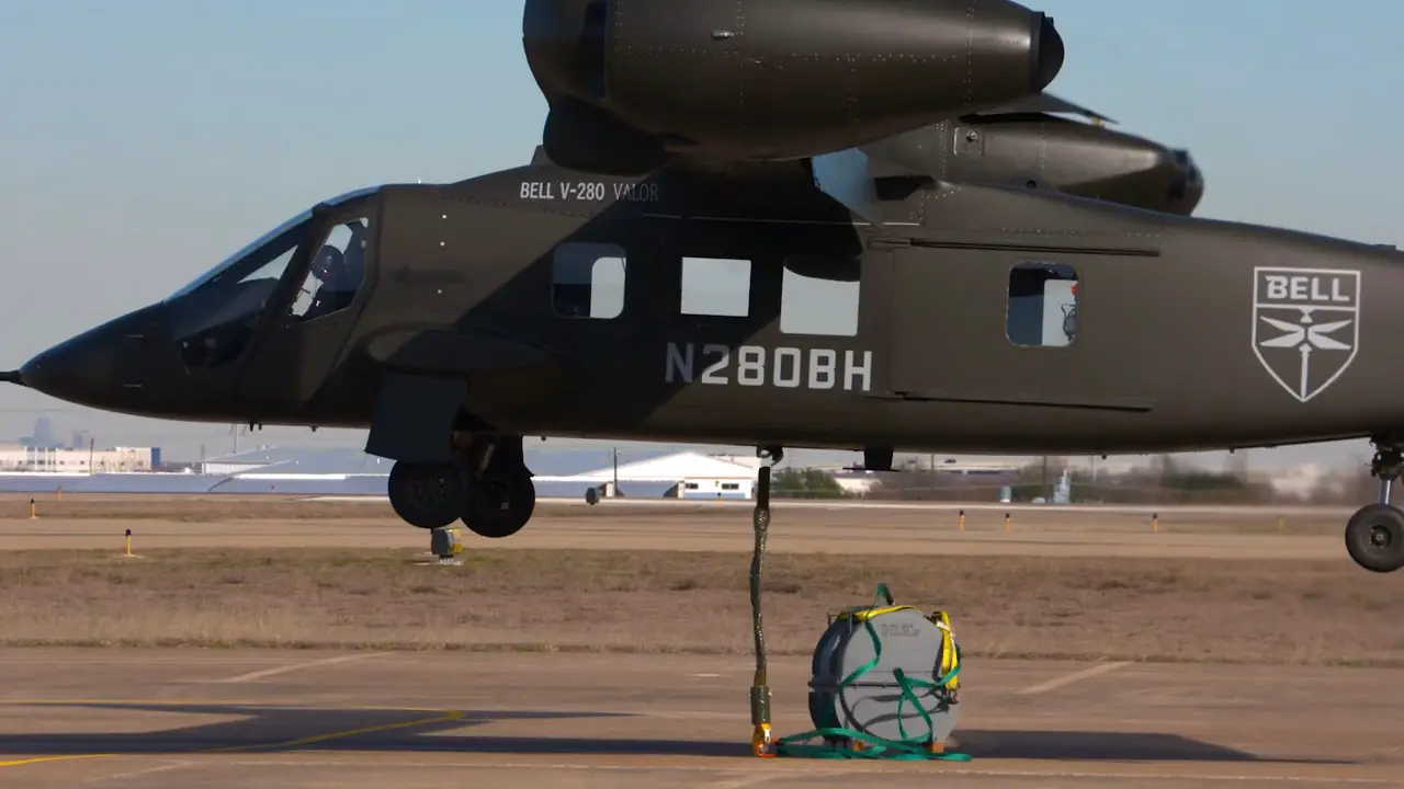 Bell V-280 Valor Tests New Mission Equipment Integration and External Cargo Loads
