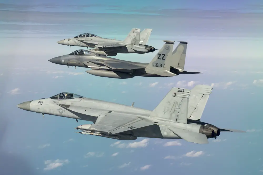 F-15 and F-18