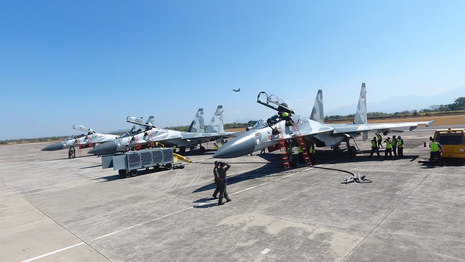 Indonesian Air Force Sukhoi Su-30MK/MK2 fighter aircrafts