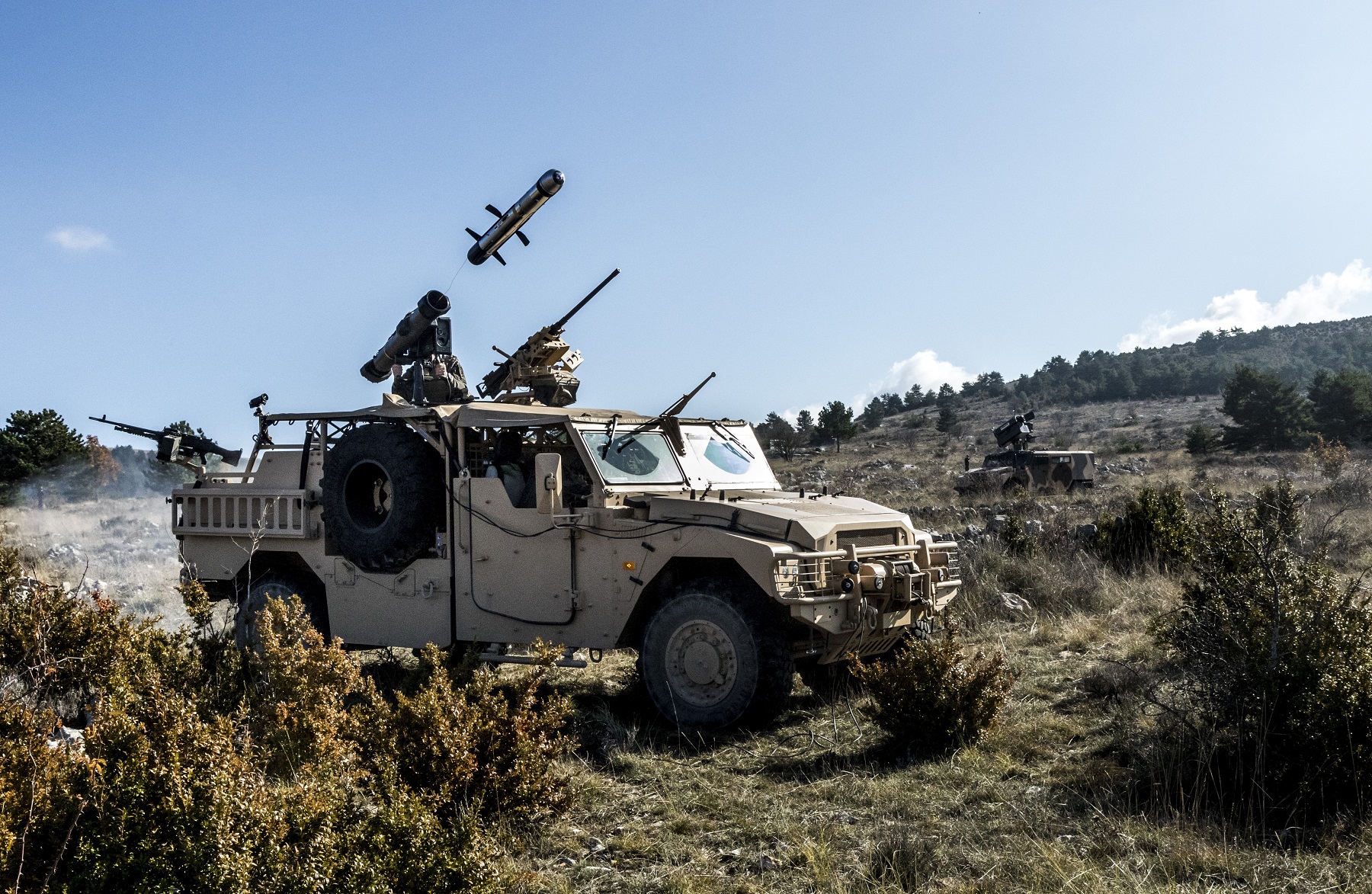 First Firing of MBDA MMP Anti-Tank Guided Missile from ARQUUS Sabre Special Forces Vehicle