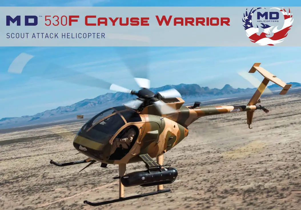 MD 530F Cayuse Warrior light attack and reconnaissance helicopter