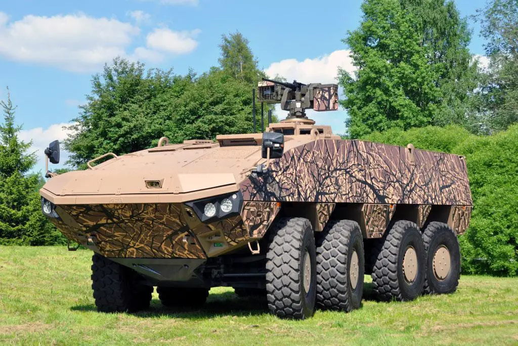 Patria Ships AMVXP 8x8 Armoured Personnel Carrier Test Vehicles to Japan for Evaluation