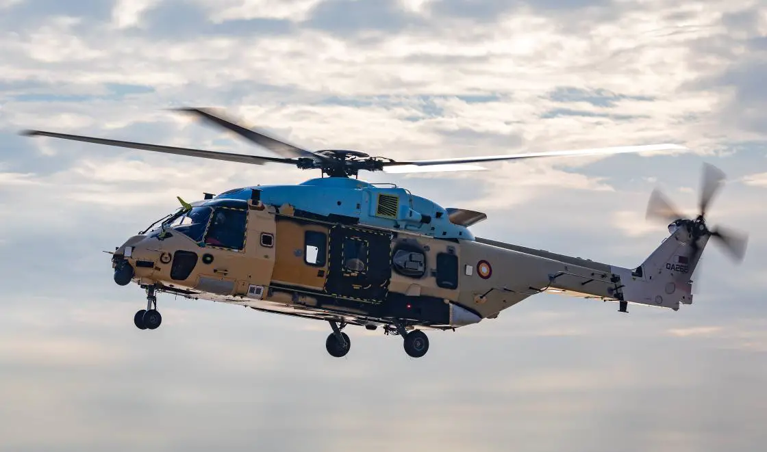 Qatar Emiri Air Force's NH90 NFH Helicopter Conduct First Flights