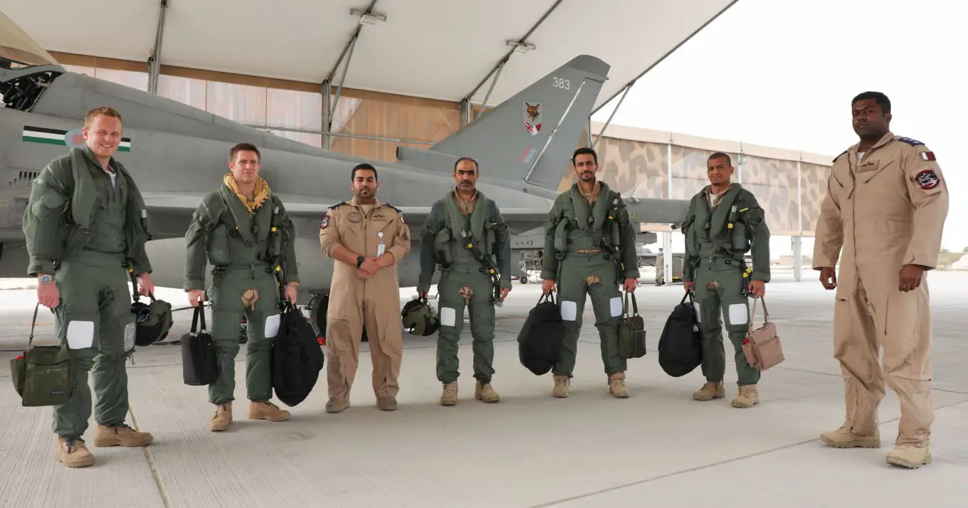 12 Squadron are the RAF's first joint squadron since World War II, with pilots and engineers from the Qatar Emiri Air Force embedded within its ranks. 