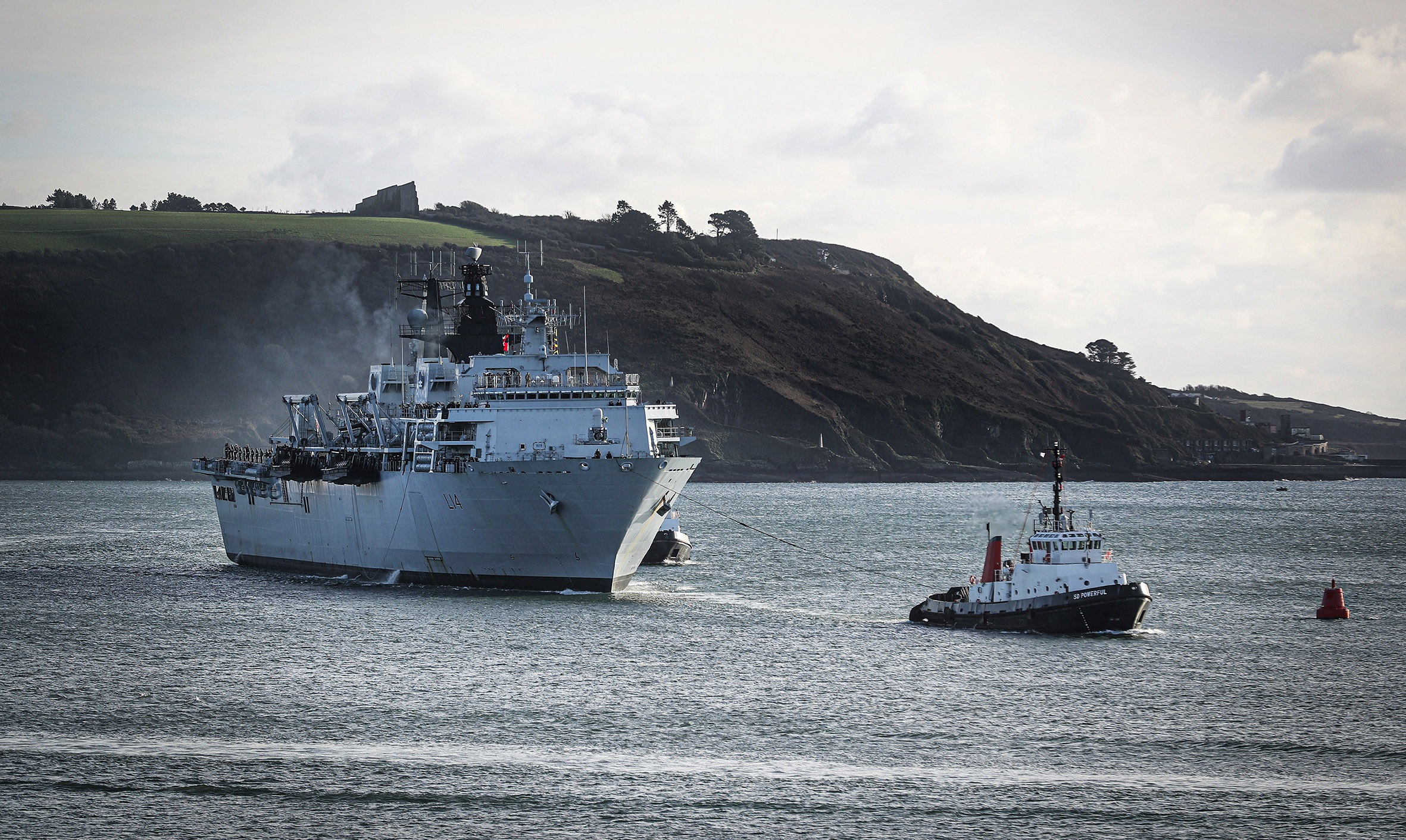Royal Navy HMS Albion (L14) Returns Home After Experimental Deployment