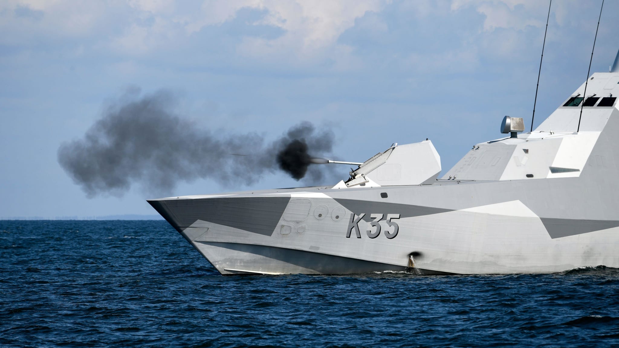 Swedish Navy Karlstad (K35) Visby-class corvette
